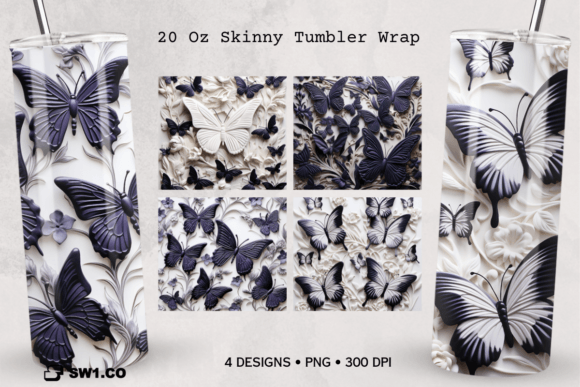 3D Butterfly Tumbler Sublimation Wrap Graphics and Crafts Review
