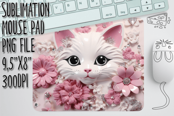 3D Cat Among Flowers Pad: Graphics and Crafts Review