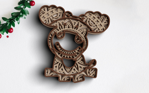 3D Christmas SVG DXF Moose Svg: Laser Cutting and Winter Amp Review