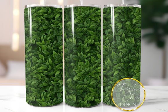 3D Greenery Tumbler Wrap Sublimation PNG Graphics and Illustrations Review