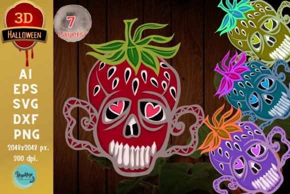 3D Halloween Fruit Skull Strawberry: Laser Cutting & Autumn Amp Editorial Review