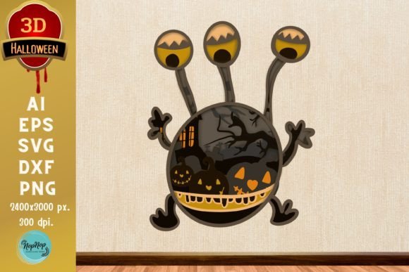 3D Halloween Monster Set V.4: Laser Cutting & Autumn Amp Review