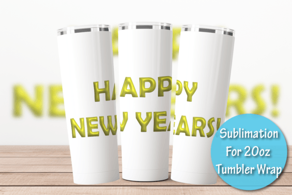 3D Happy New Year Sublimation Image: Graphics and Illustrations for Publishers