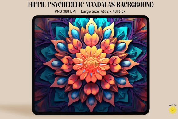 3D of Mandala Art Style Background Graphics and Backgrounds