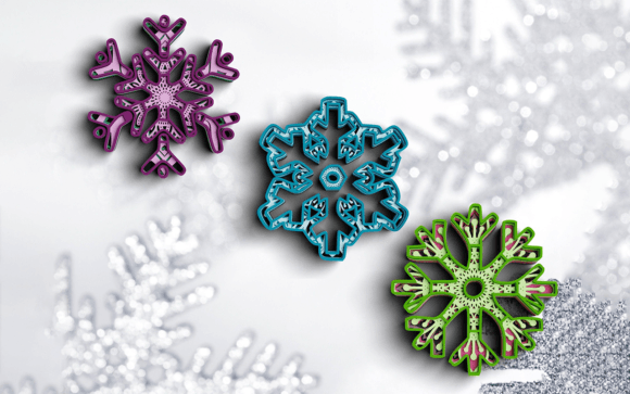3D Snowflake Christmas SVG DXF for Laser Cutting & Winter Amp Projects