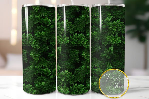 Botanical 3D Tumbler Wrap PNG Design Graphics