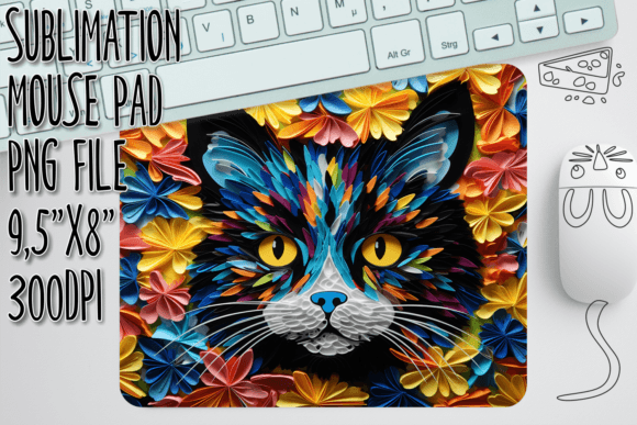 Charming 3D Cat Mouse Pad Graphics and Crafts Review