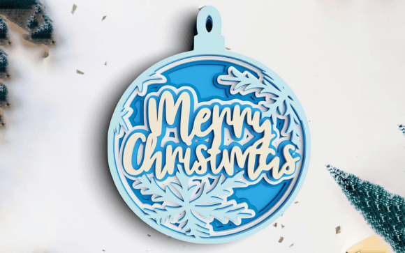 Christmas Ornament SVG DXF 6 Layers Review