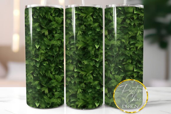 Greenery 3D Tumbler Wrap Green Tumbler Graphics and Illustrations