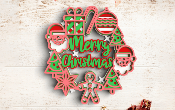 Merry Christmas SVG DXF 7 Layers: Laser Cutting & Winter Amp Review