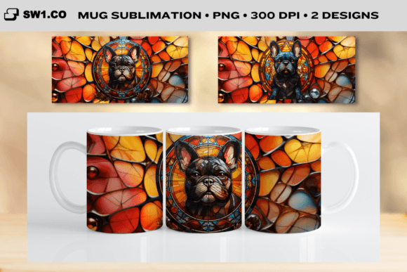 Stained Glass Bulldog Mug Sublimation Graphics and Crafts Review