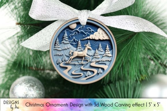 Wood Carving Effect Christmas Ornament Review